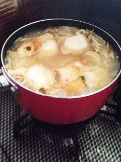 残り汁ですいとん-レシピのメイン写真