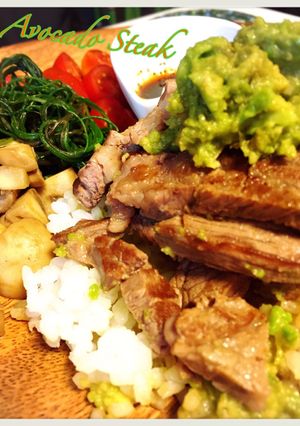 Avocado多めの牛ステーキ-レシピのメイン写真