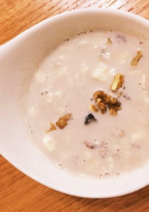秋の味覚。甘栗とくるみの豆乳スープ-レシピのメイン写真