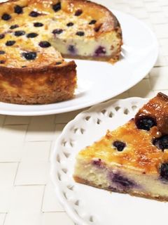 ブルーベリーチーズケーキ。冷凍保存も。-レシピのメイン写真