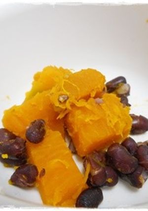 こどものおやつ かぼちゃと小豆蒸し-レシピのメイン写真