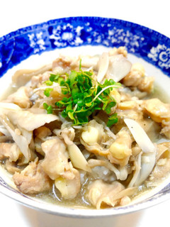 鶏の軟骨と舞茸の餡掛け御飯-レシピのメイン写真