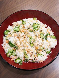 焼き鮭ときゅうりのお寿司-レシピのメイン写真
