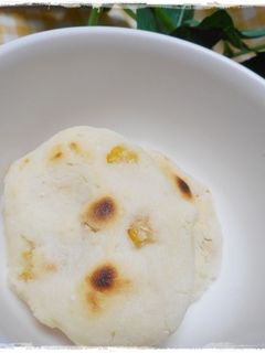 こどものおやつ コーン入り米粉のお焼き-レシピのメイン写真