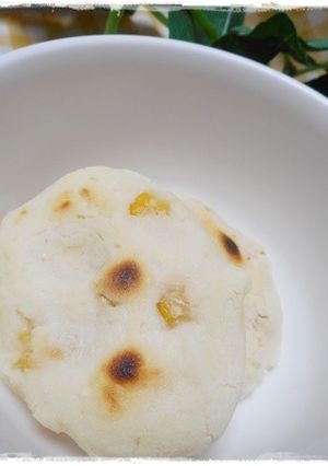 こどものおやつ　コーン入り米粉のお焼き-レシピのメイン写真