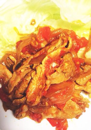 トマトと豚の焼肉のたれ焼き-レシピのメイン写真