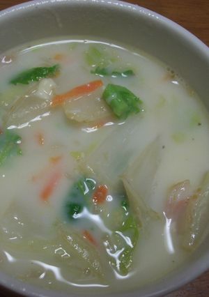 残り野菜でクリームスープ-レシピのメイン写真