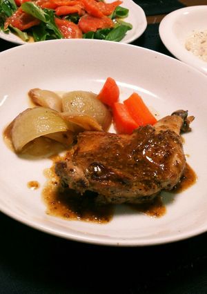 フライパンでジューシー簡単ローストチキン-レシピのメイン写真
