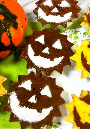 ハロウィンに☆かぼちゃのカップケーキ-レシピのメイン写真