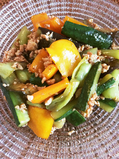 茄子きゅうり〜夏野菜の簡単麻婆風炒め-レシピのメイン写真