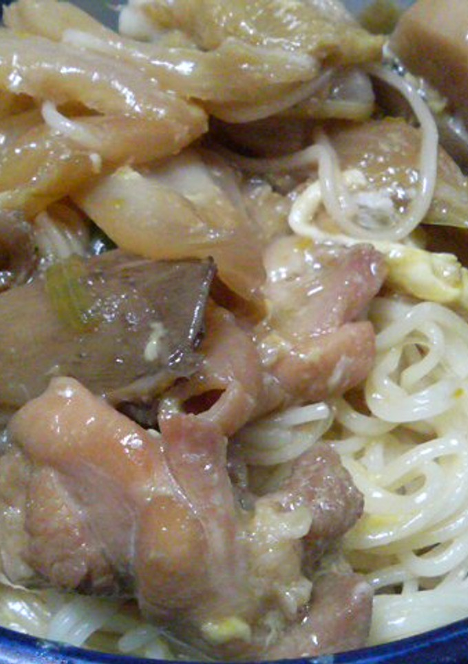 とろとろ卵の親子丼風にゅうめん-レシピのメイン写真
