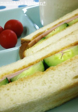 喫茶店の味♡ハムときゅうりトーストサンド-レシピのメイン写真
