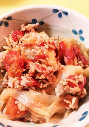 超簡単！キャベツとひき肉の重ね蒸し♪-レシピのメイン写真