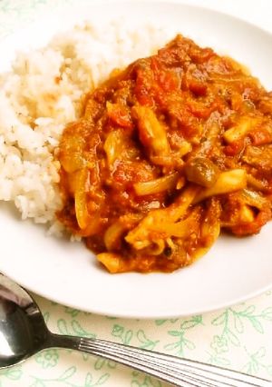 ☺鯖缶で時短&簡単♪鯖トマト無水カレー☺-レシピのメイン写真
