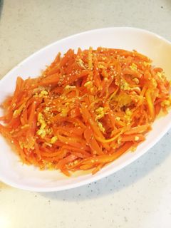 上からマリコの人参シリシリ風-レシピのメイン写真