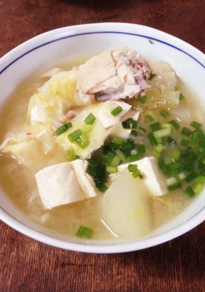 冬瓜と鶏のみそ汁♪-レシピのメイン写真
