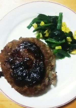 生玉ねぎでシャキっとハンバーグ-レシピのメイン写真