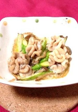 たち（鱈の白子）とアスパラのバター醤油-レシピのメイン写真
