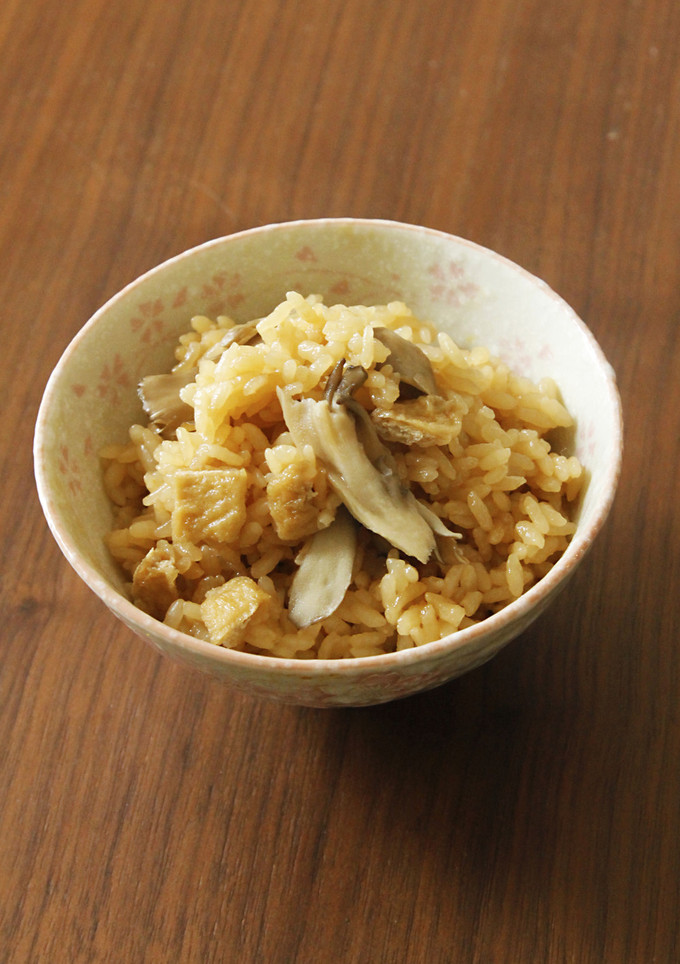 舞茸と油揚げの炊き込みご飯-レシピのメイン写真