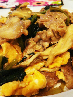 簡単!!豚肉&舞茸の中華風めんポン炒め-レシピのメイン写真