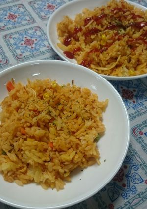 親子ごはん★オムライスチャーハン★幼児食-レシピのメイン写真