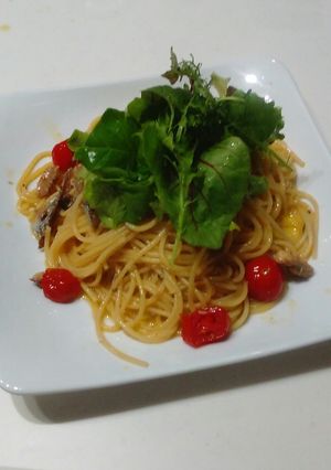 みんな喜ぶ秋刀魚パスタ-レシピのメイン写真
