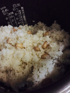 豆好きにおすすめ落花生ごはん-レシピのメイン写真
