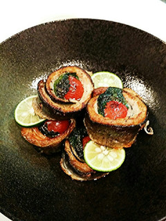 秋刀魚とトマトのコラボ巻き♪-レシピのメイン写真