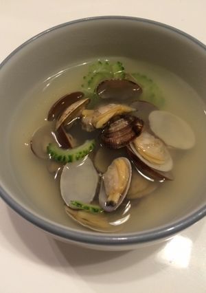 あさりとゴーヤのスープ-レシピのメイン写真