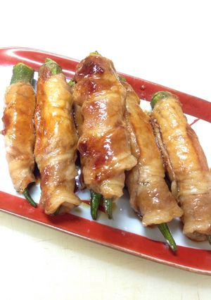 オクラの豚肉巻き-レシピのメイン写真