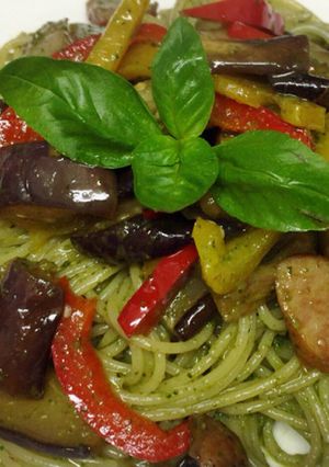 野菜たっぷり♪ジェノベーゼパスタ-レシピのメイン写真