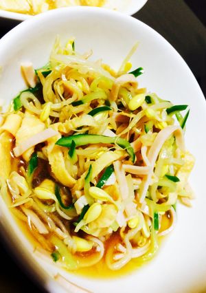 簡単給食風！豆もやしのさっぱりナムル-レシピのメイン写真