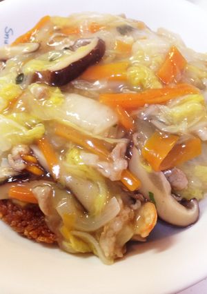 冷凍ごはんで!!簡単あんかけおこげ-レシピのメイン写真