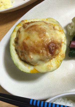 ズッキーニの肉詰め-レシピのメイン写真