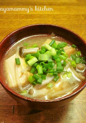 厚揚げともやしとしめじのお味噌汁✿-レシピのメイン写真