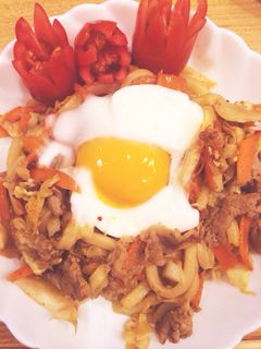 味が濃くて美味しい焼きうどん-レシピのメイン写真