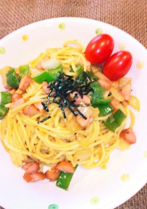 バター醤油でナポリタンと言い張る母親❇-レシピのメイン写真