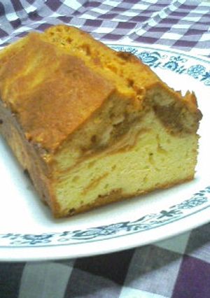 キャラメル味のマーブルパウンドケーキ-レシピのメイン写真
