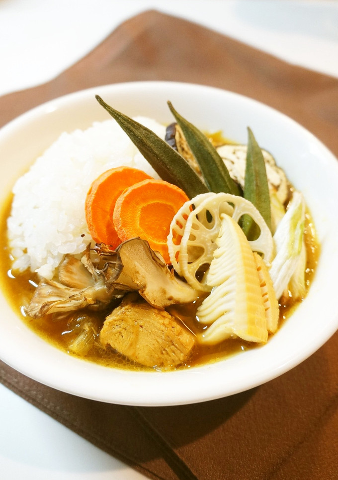 ツナと焼き野菜の＊簡単和風スープカレー-レシピのメイン写真