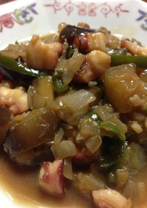 丼や麺にも◎たことナスのヘルシー中華炒め-レシピのメイン写真