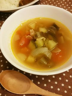 なすとトマトのさっぱりスープ♪-レシピのメイン写真