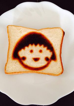 キャラパン＊まるちゃんトースト-レシピのメイン写真