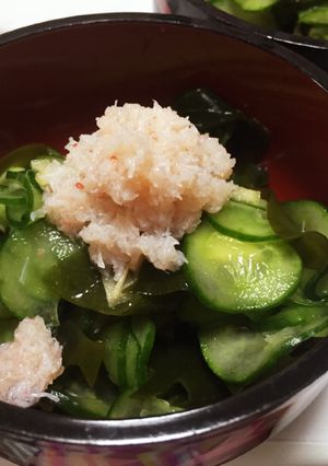 10分☆簡単☆きゅうりとわかめの酢の物-レシピのメイン写真