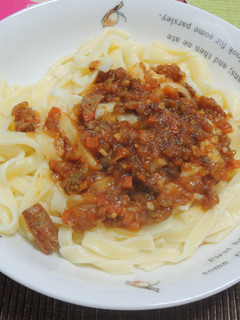 スパゲッティ風の麺(米粉)-レシピのメイン写真