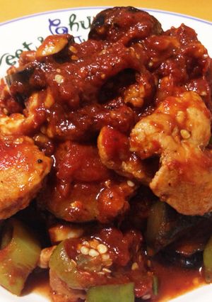 簡単さっぱり！夏野菜とチキンのトマト煮-レシピのメイン写真