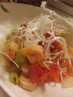 ココナッツオイルでエビのアジアン炒め-レシピのメイン写真