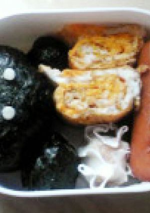 簡単!キャラ弁?登園に☆クマのおにぎり☆-レシピのメイン写真