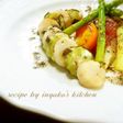ホタテと野菜のグレフルインサラダ