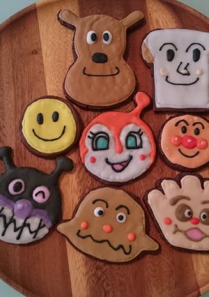 アンパンマンのアイシングクッキー-レシピのメイン写真