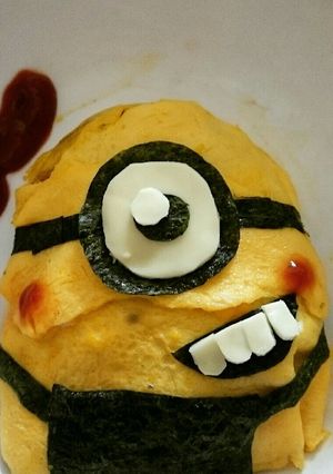 ミニオン キャラ弁 オムソバ-レシピのメイン写真